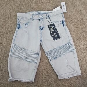 Reason Light Blue Jean Shorts